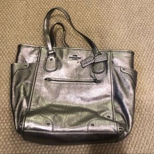 SILVER COACH PURSE